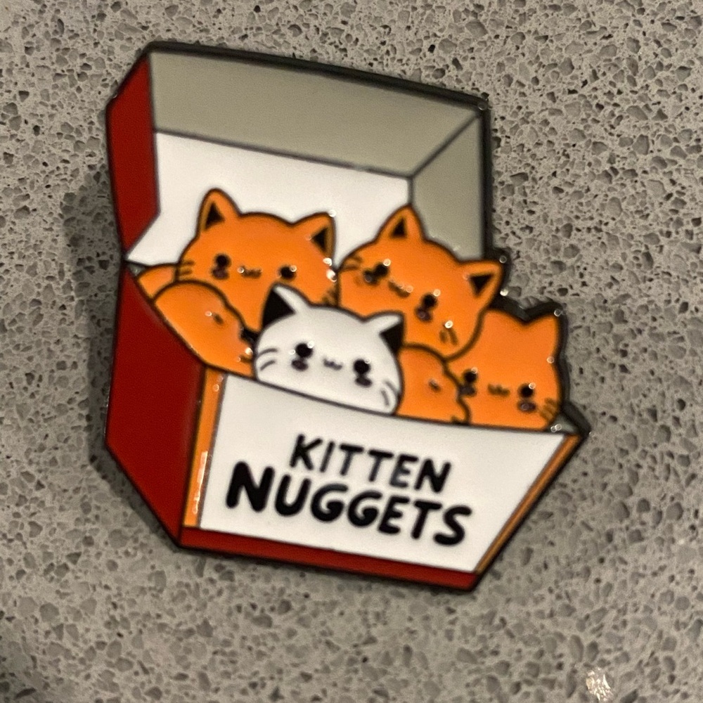 Cute Kitten Nuggets Enamel Pin